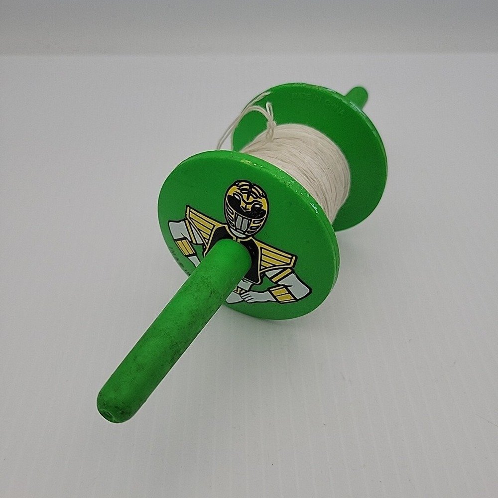 Mighty Morphin Power Rangers White Ranger Kite String Spool 1994 Spectra Star